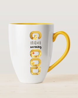 White Printed Coffee Mug
