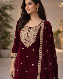 Advita Velvet Party Wear Sharara Set for Women | Premium Festive & Wedding Wear