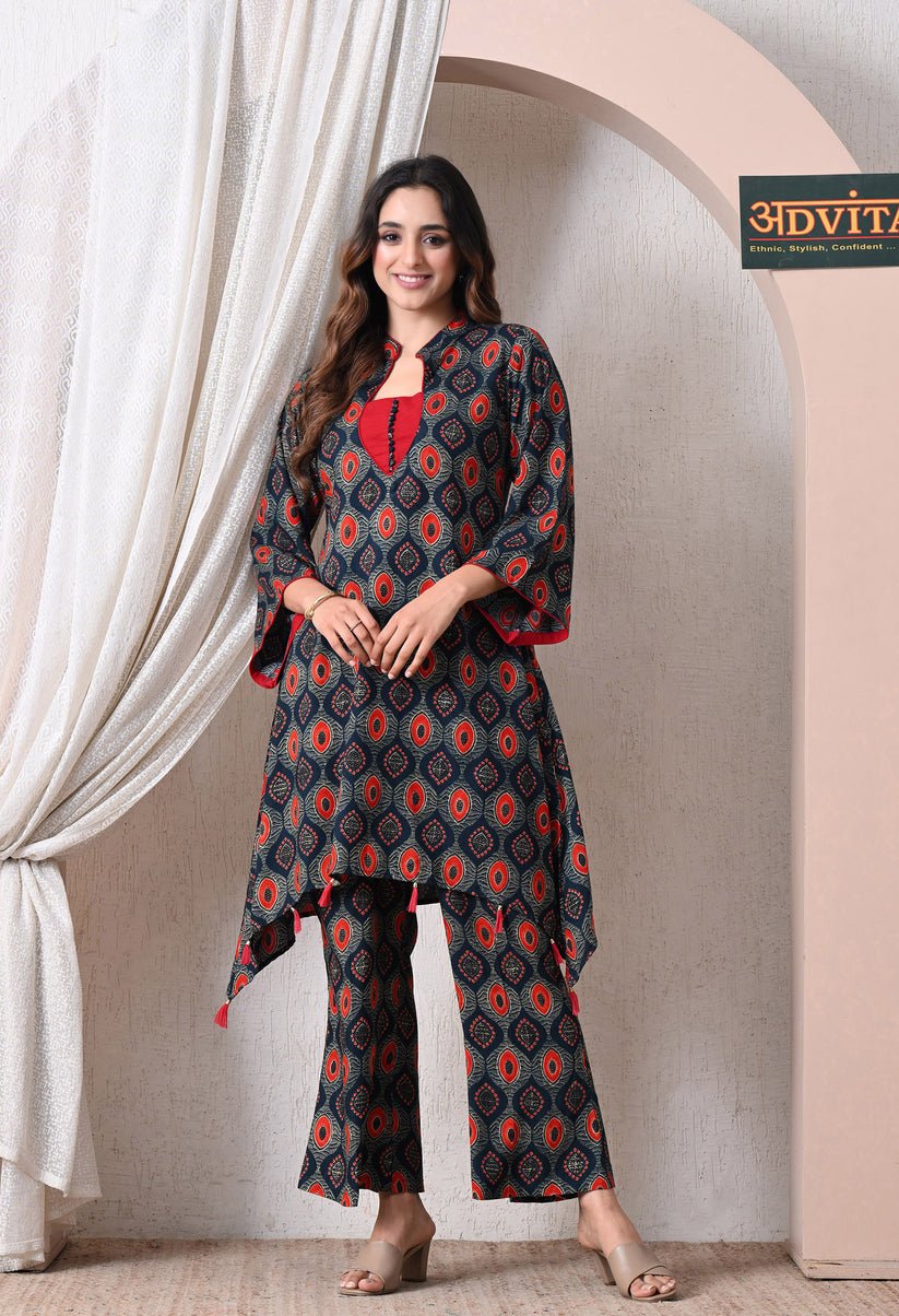 advita-navy-blue-print-coord-set