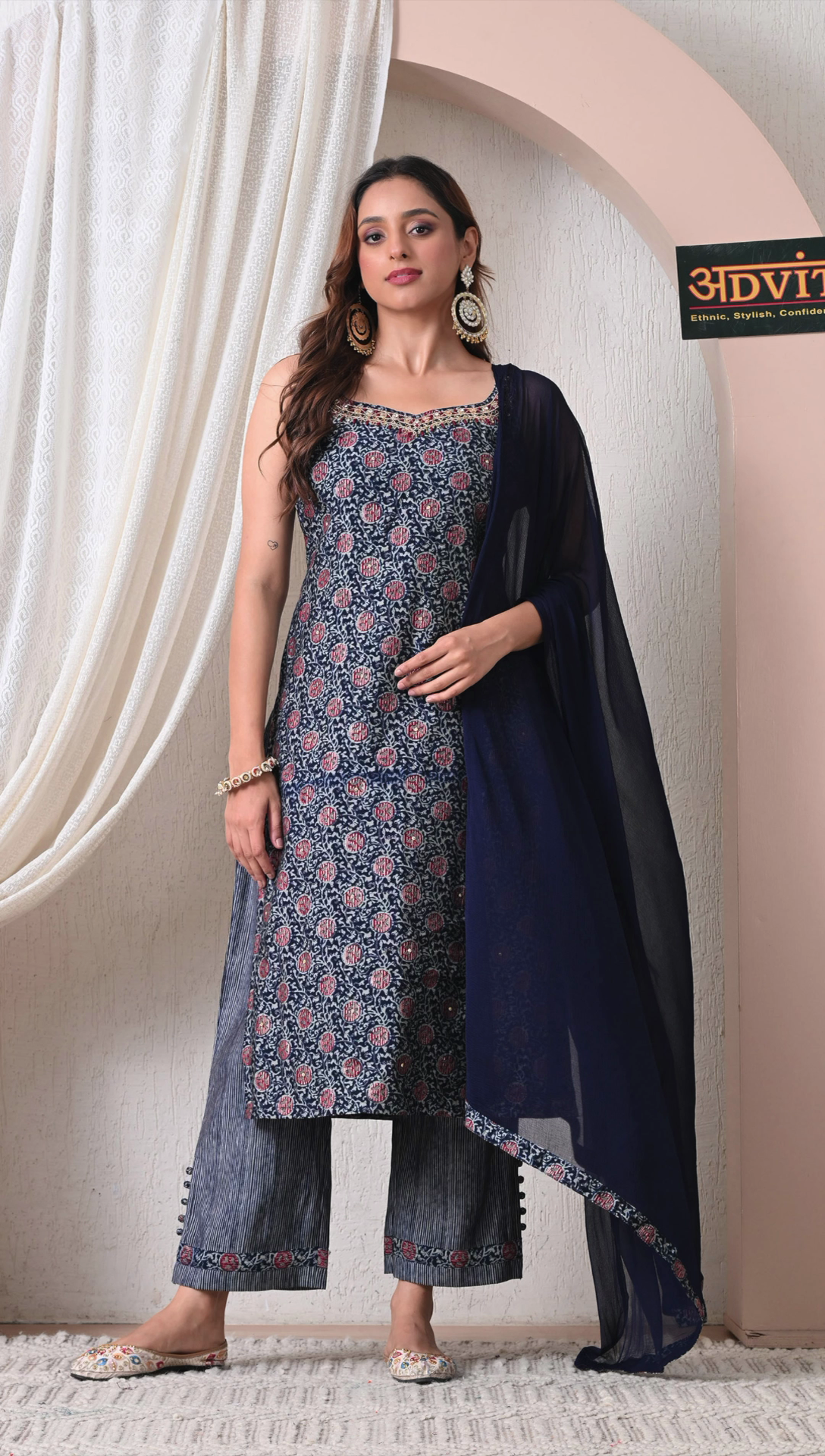 advita-navy-blue-rayon-cotton-suit-set