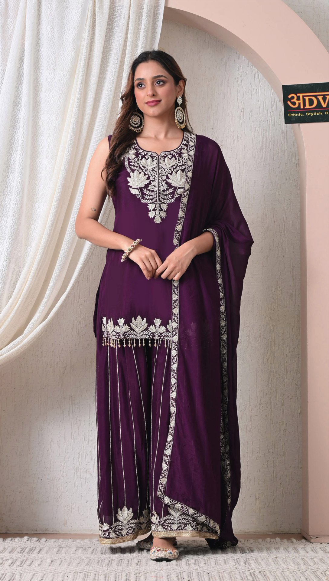 advita-purple-chinon-embroidered-sharara