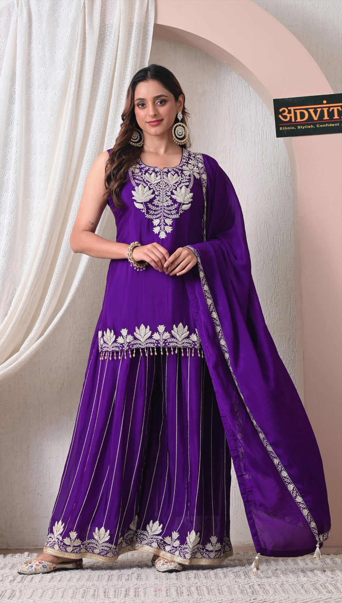 advita-royal-purple-chinon-sharara